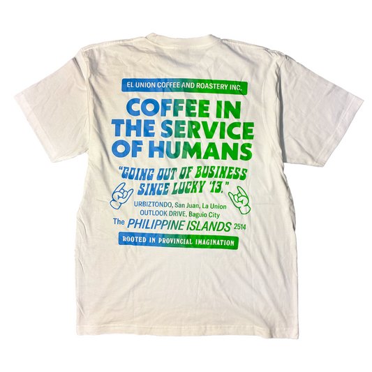 In The Service Tee in White