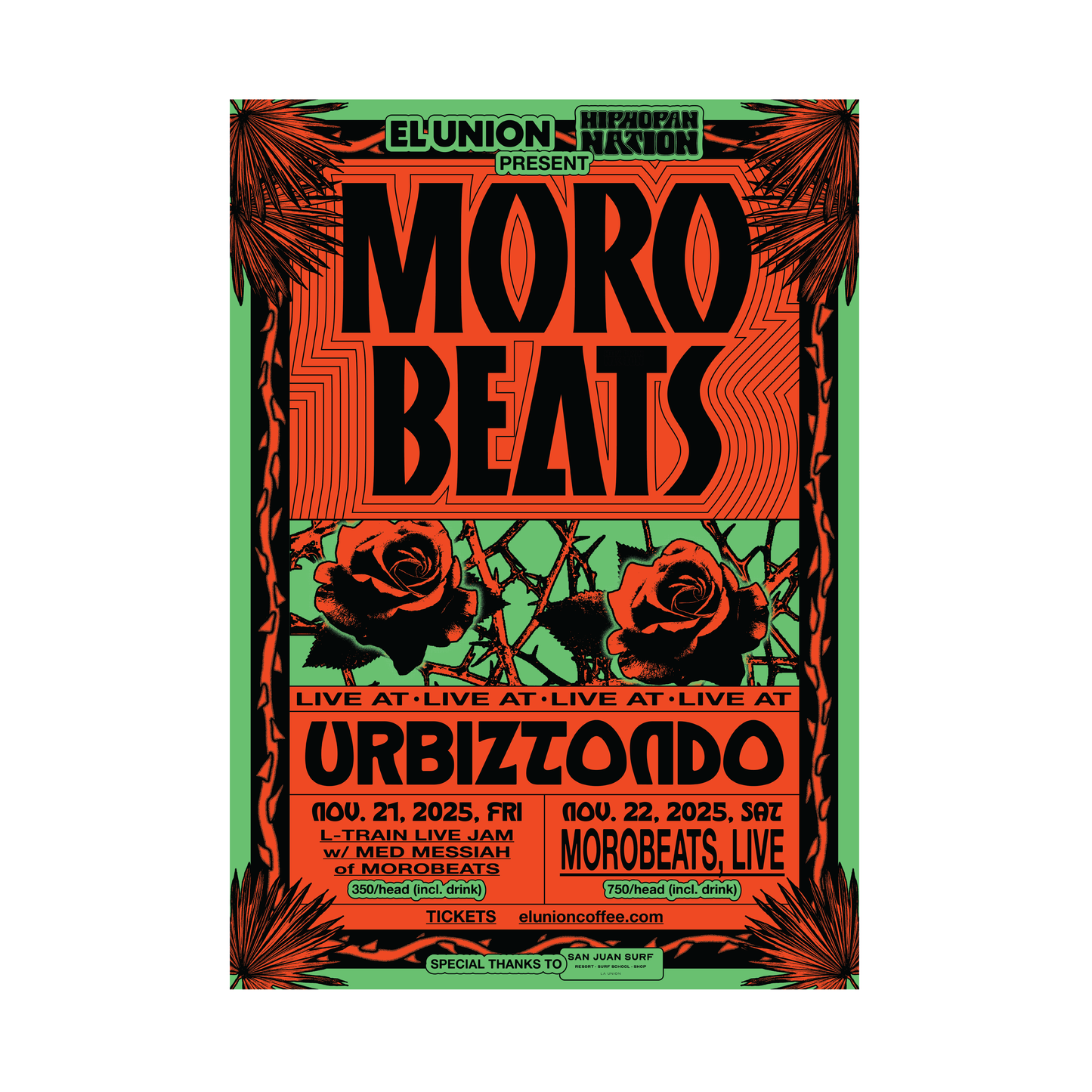 Morobeats Live Event Poster
