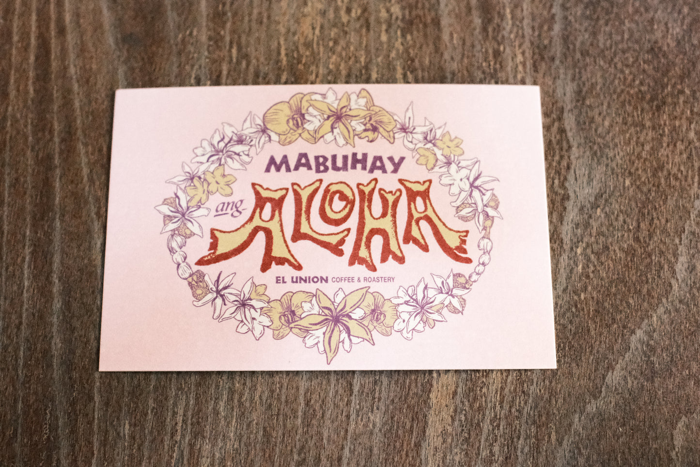Mabuhay Ang Aloha Postcard (Pink)