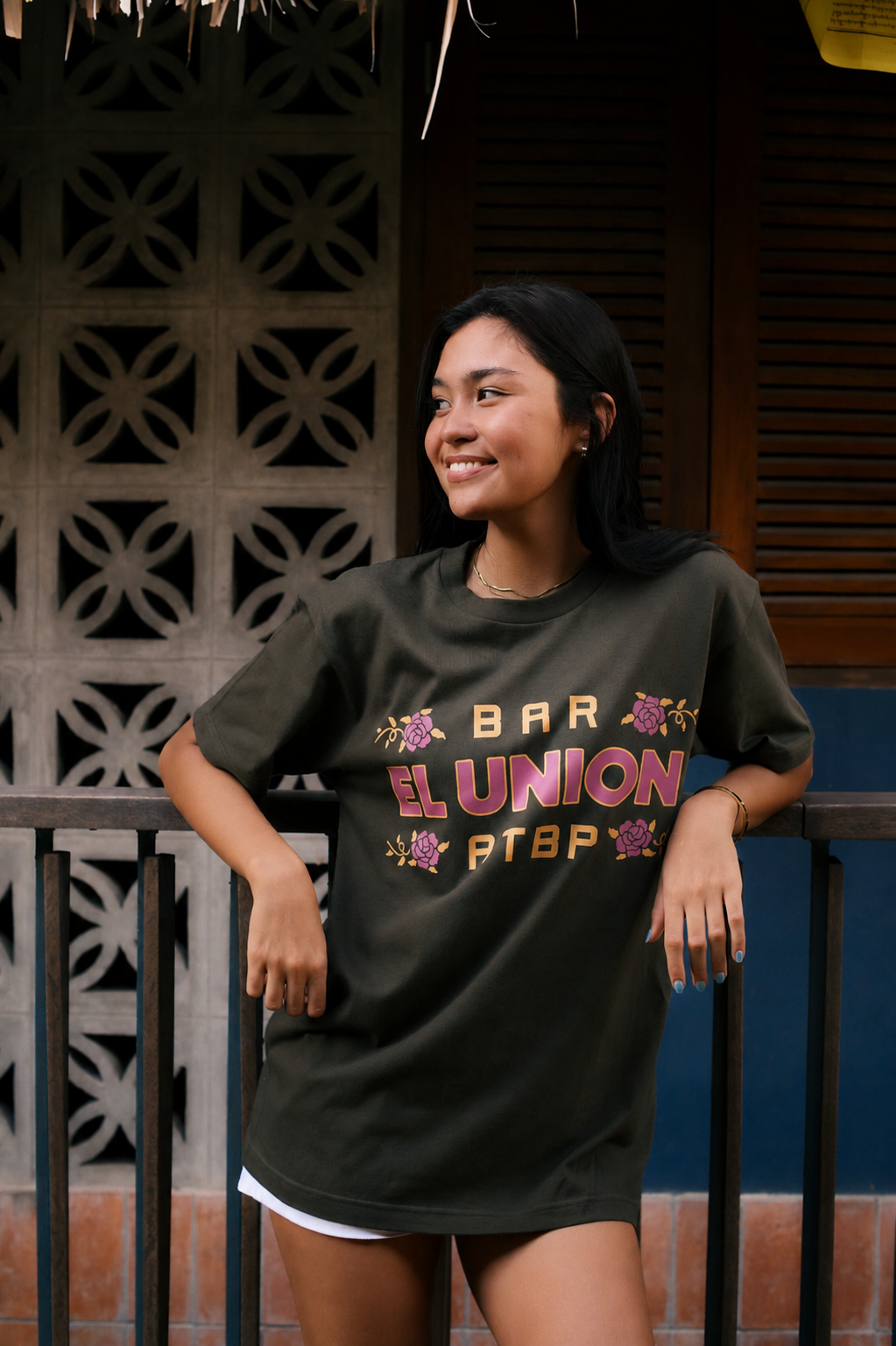 Roses Logo Tee Army Green