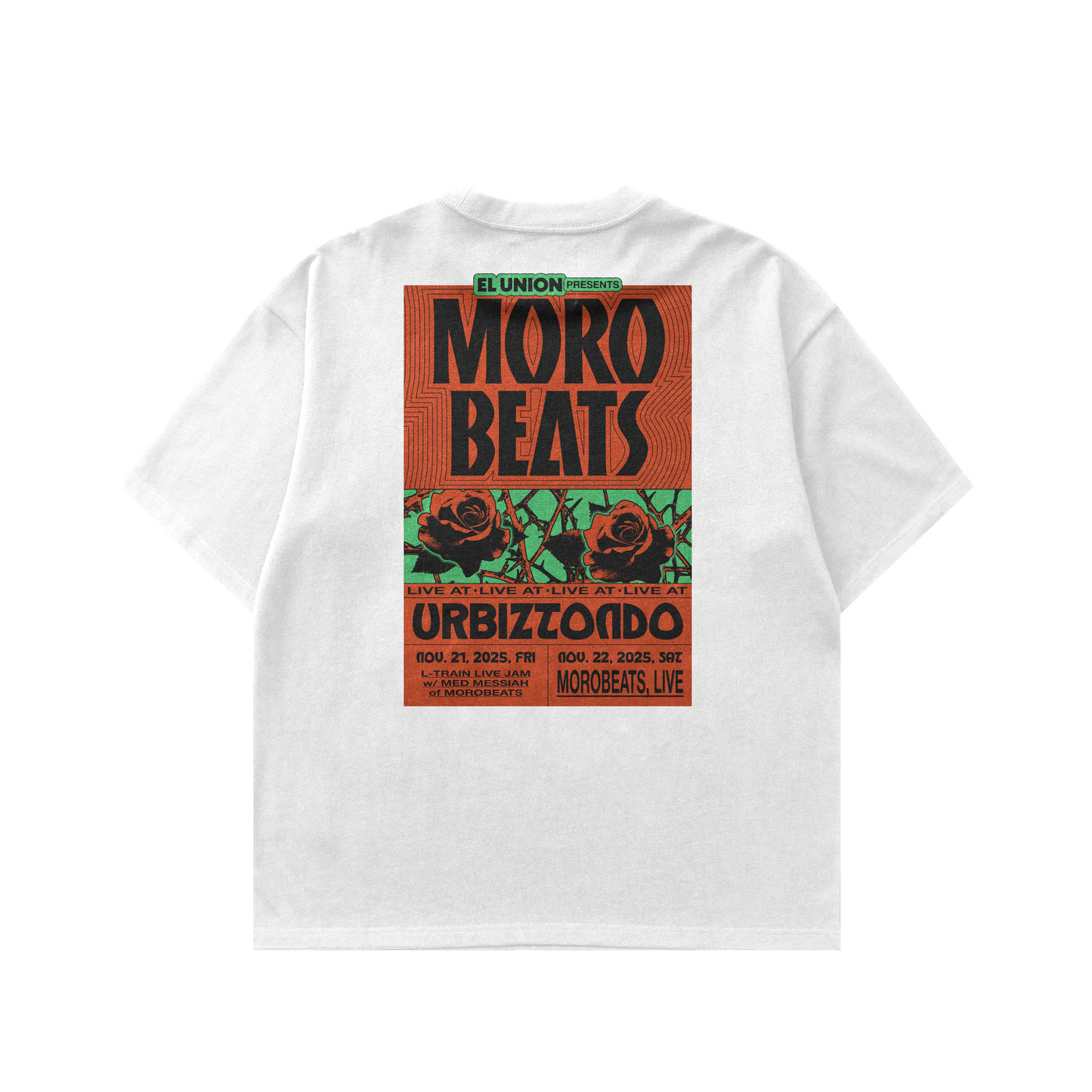 Morobeats Live Tee in White