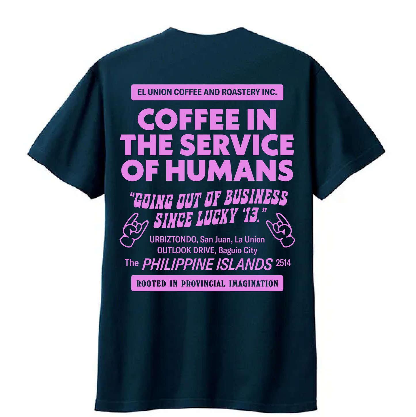 In The Service Tee in Metro Blue