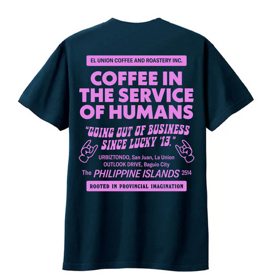 In The Service Tee in Metro Blue