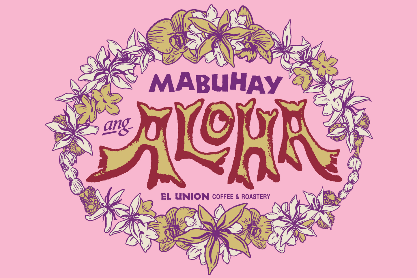 Mabuhay Ang Aloha Postcard (Pink)