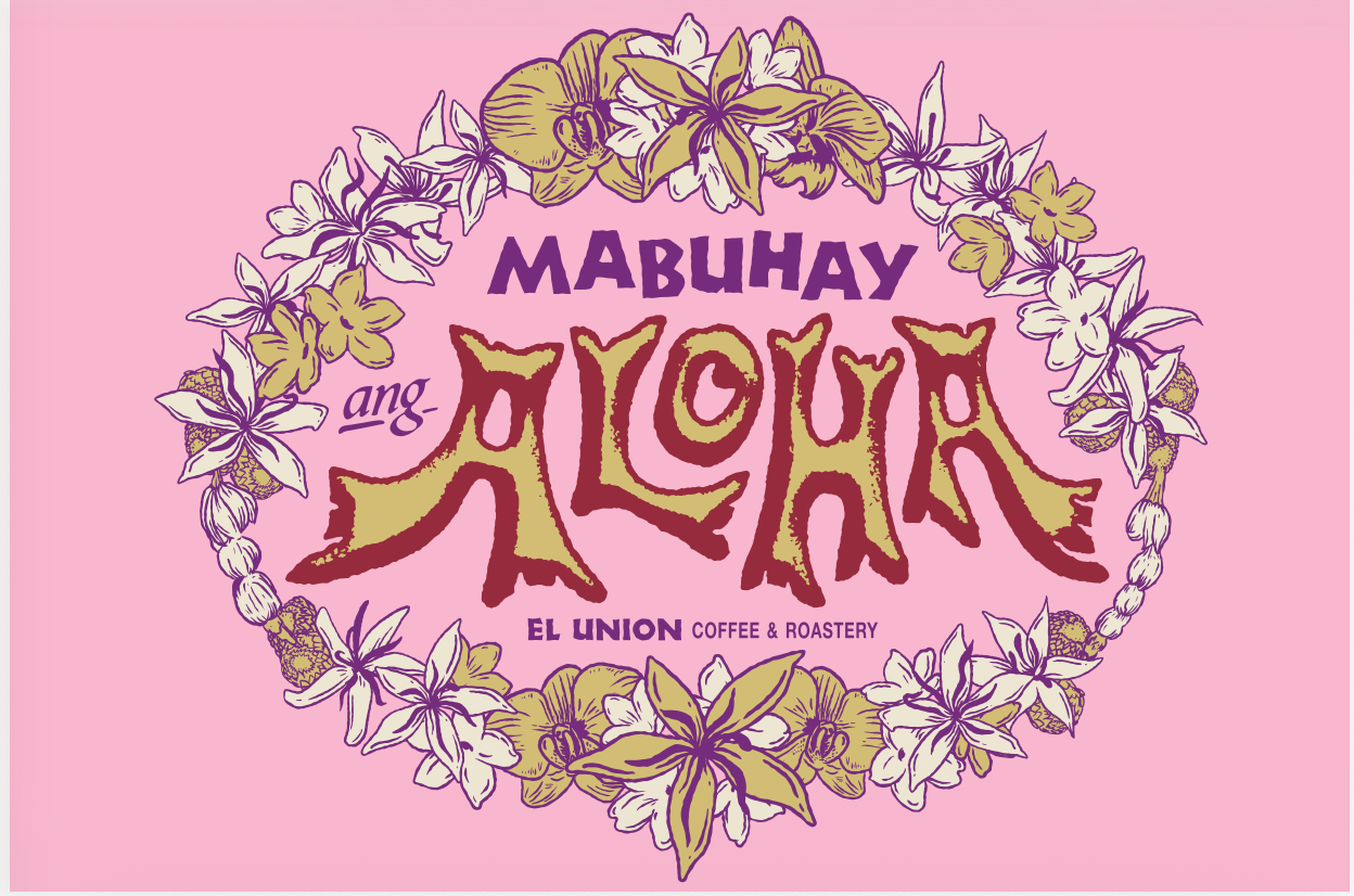 Mabuhay Ang Aloha Postcard - Pink
