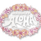 Mabuhay Ang Aloha Sticker Rubbed on Decals - Pink