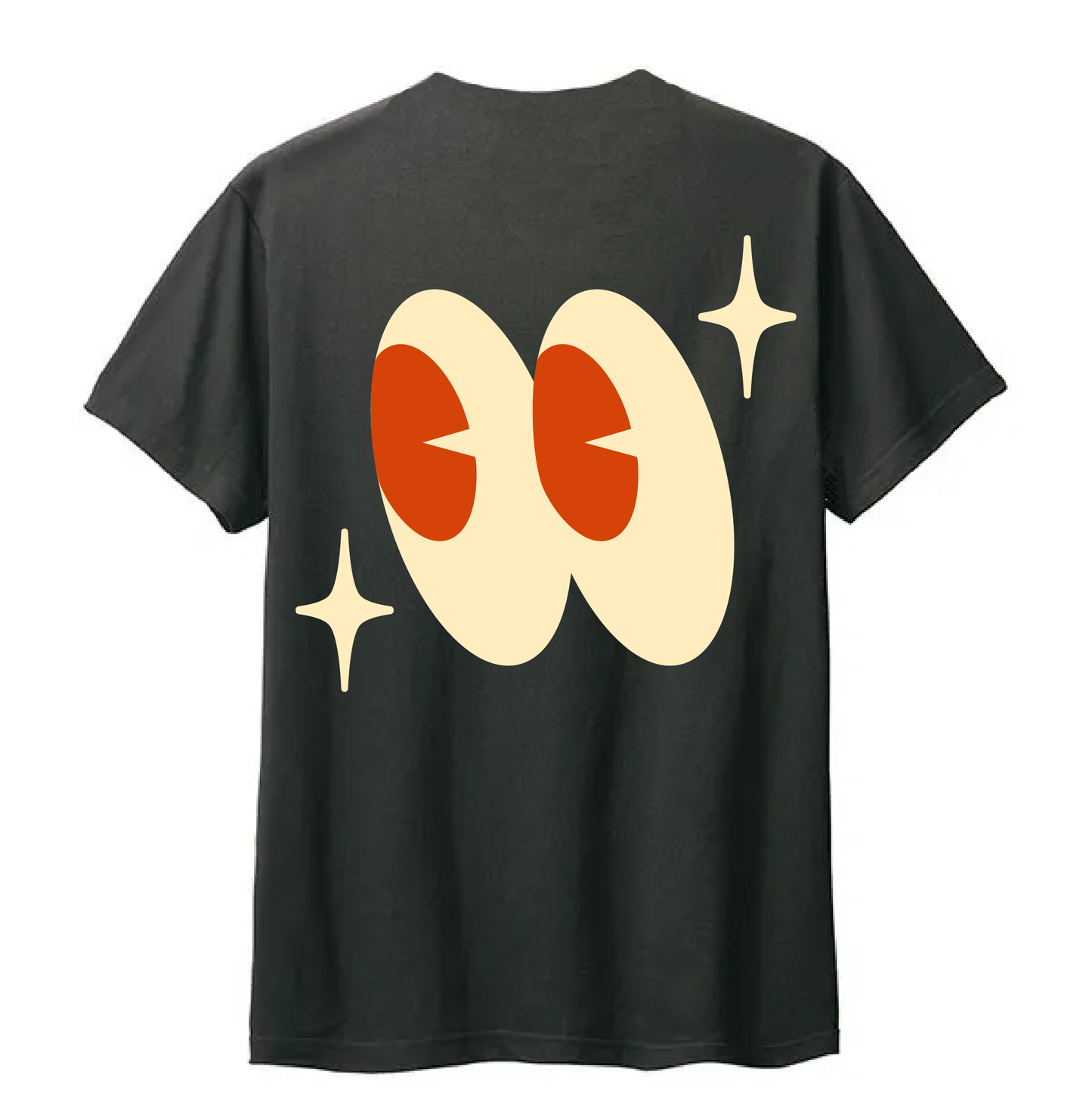Watch Your Back Tee in Smoke Black